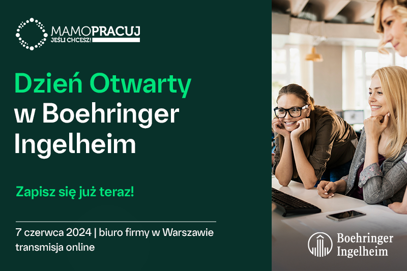 Dzień Otwarty w Boehringer Ingelheim grafika z zaproszeniem
